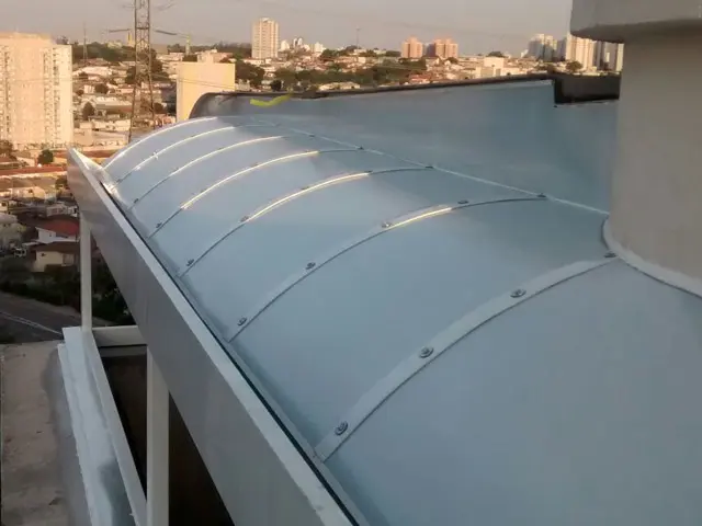 Cobertura em policarbonato em Osasco, 5